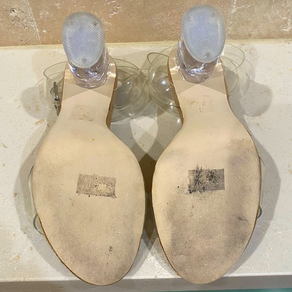 JEFFREY CAMPBELL Clear Ankle Strap Sandals Sz8 - Picture 5 of 5